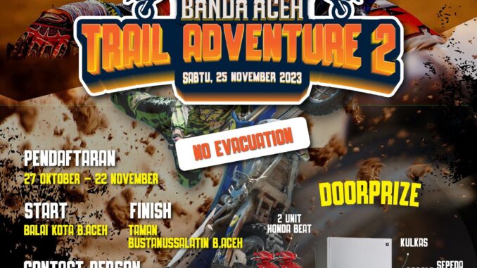 Dispar Akan Selenggarakan Banda Aceh Trail Adventure 2 