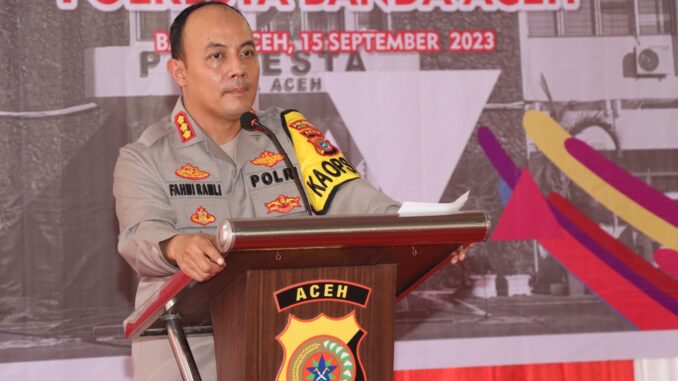 Kapolresta Banda Aceh Sampaikan Apresiasi Untuk Masyarakat Atas Suksesnya PKA – 8
