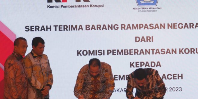 Pemerintah Aceh Terima Hibah Tanah dan Bangunan Hasil Rampasan Negara dari KPK RI