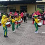 Ratusan Peserta Drum Band Latihan Bersama di Polresta Banda Aceh