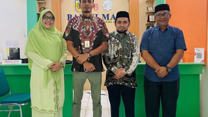 Kunjungi Baitul Mal Kota Banda Aceh, BMK Simeulue Belajar Pengelolaan Dana ZIS