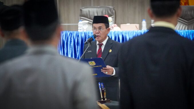 Lantik 12 Pejabat Eselon II, Ini Pesan Pj Wali Kota Amiruddin